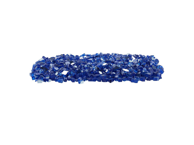 Fire Glass, 20LBS / 9KG High-Temperature Resistant Fireplace Rocks, 1/2-Inch / 12.7 mm Reflective & Smokeless Firepit Glass Rock, High Luster Stone...