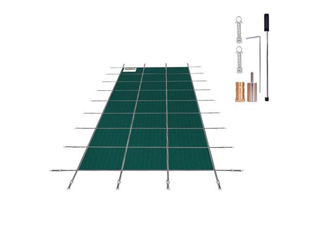 Pool Safety Cover Fits 16x40ft Rectangle Inground Pools, Safety Pool Cover with Drainage Holes, Mesh Pool Cover for Swimming Pool, Winter Safety...