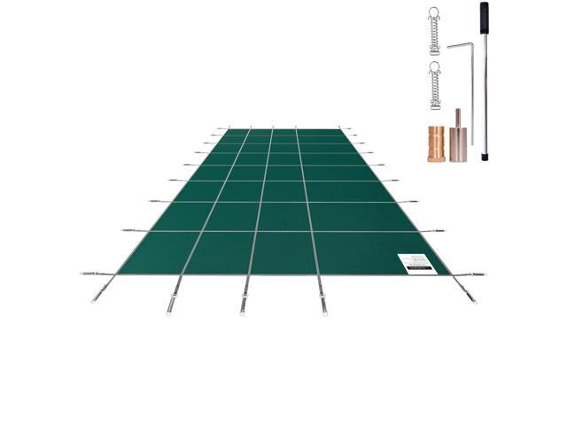 Pool Safety Cover Fits 16x36ft Rectangle Inground Pools, Safety Pool Cover with Drainage Holes, Mesh Solid Pool Cover for Swimming Pool, Winter...