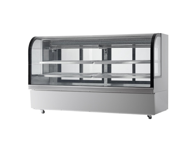 Refrigerated Display Case, 32 Cu. Ft./901L Large Pastry Display Case, 4-Tier Commercial Display Refrigerator with LED Lighting, Downdraft Cooling,...