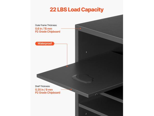 Literature Organizer, 36 Compartments Office Mailbox with Adjustable Shelves, Wooden Mailbox Sorter Medium Density Fiberboard Office Home Classroom...