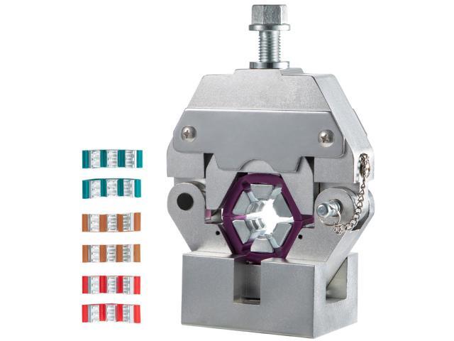 Manually Operated AC Hose Crimper Hydra-Krimp 71550 Manual AC Hose Crimper Kit Air Conditioning Repair Handheld AC Hose Crimping Tool with 4 Dies