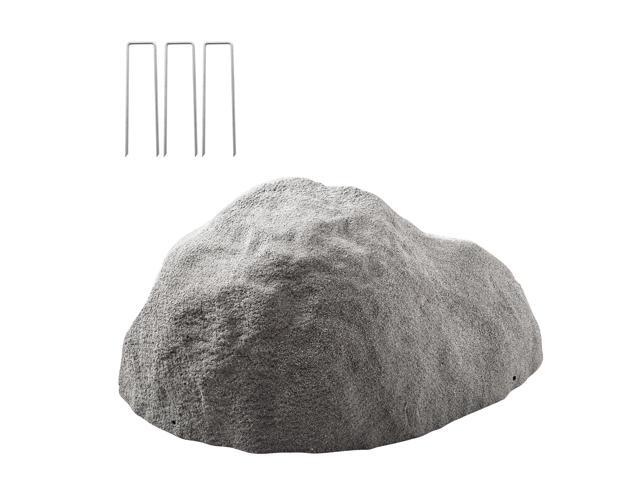 Faux Rock Cover, Outdoor Fake Rock Well Pump Cover, Realistic Natural Texture, Lightweight & Weather-Resistant Artificial Boulder for Landscaping...