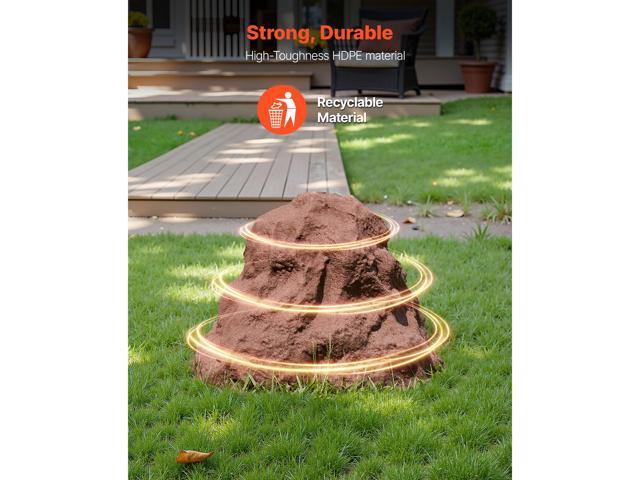 VEVOR Faux Rock Cover, Outdoor Fake Rock Well Pump Cover, Realistic Natural Texture, Lightweight & Weather-Resistant Polyresin Artificial Boulder...
