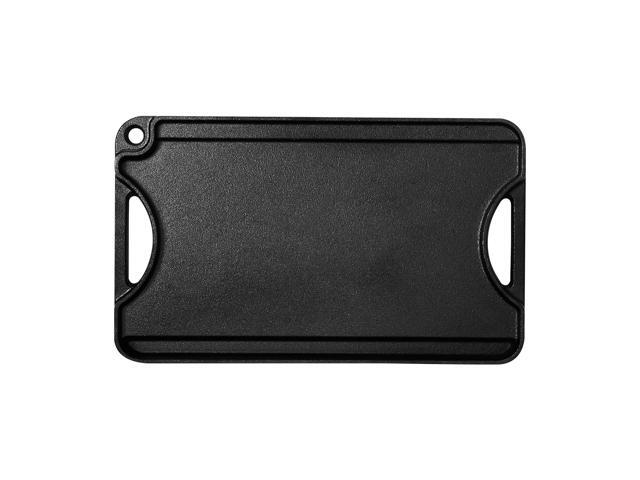 Reversible Grill/Griddle, 14x8.5 inch Pre-Seasoned Cast Iron Griddle, Portable Rectangular Pan with Handle, Family Cookware for Indoor/Outdoor...