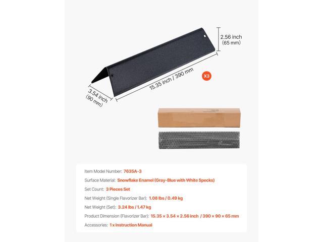 Flavorizer Bars, 15 in Grill Replacement Part, for Weber Spirit I & II 200 Series Grills, Including Spirit ll E-210, ll E-220, ll S-210, E-210,...