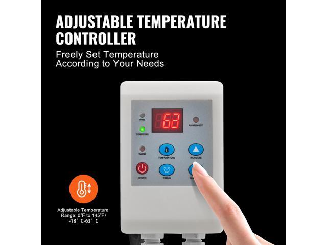 Metal Drum Heater, 250 Watt, Pail Heating Band for 5 Gallon Barrel, 0-145 Adjustable with Independent Thermostat, Waterproof Oxford Fabric High...