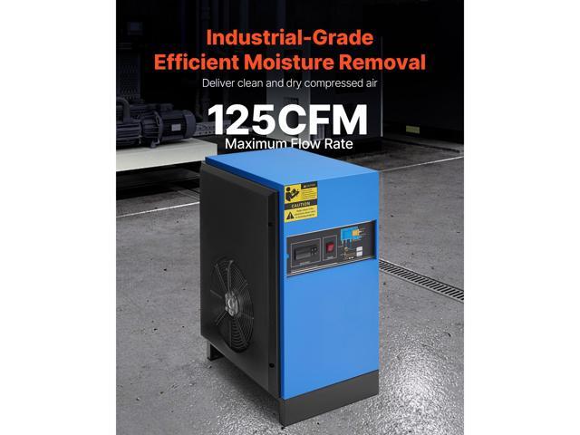Compressed Air Dryer, 125CFM Refrigerated Air Dryer, 110-120V Industrial Refrigerated Air-Drying System for 20HP, 25HP & 30HP Compressors - with...