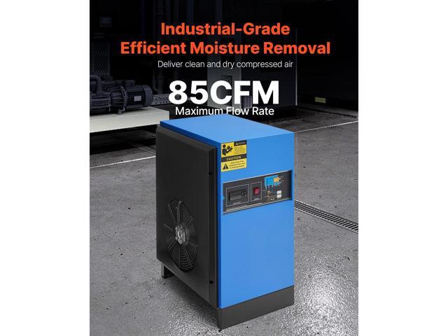 Compressed Air Dryer, 85CFM Refrigerated Air Dryer, 110-120V Industrial Refrigerated Air-Drying System for 15HP & 20HP Compressors - with Color...