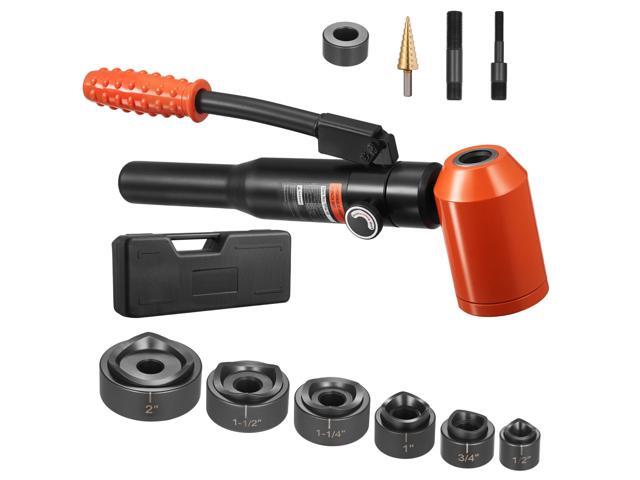 VEVOR Knockout Punch Set, 10 Ton Hydraulic Knockout Set, 1/2' to 2' KO Tool Kit Hole Making Tool, KO Tools Kit W/6 Dies for Metal Electrical...