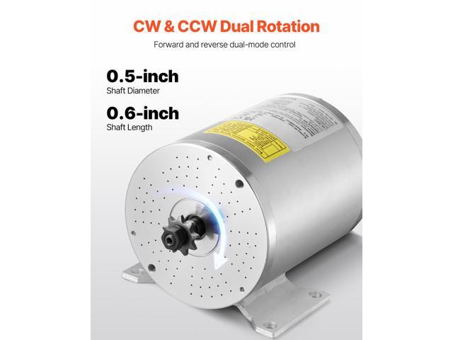 1800W Electric Brushless DC Motor Kit - 48V 4500rpm Motor with Upgraded Speed Controller and Throttle Grip Kit for Go Karts E-Bike Motorcycle...