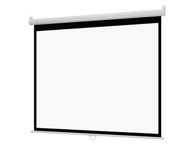 VEVOR Manual Projector Screen, 72 inch 4:3 4K 1080 HD Retractable Pull Down Projector Screen, Wall Mounted Movie Projection with Pull Rope,...