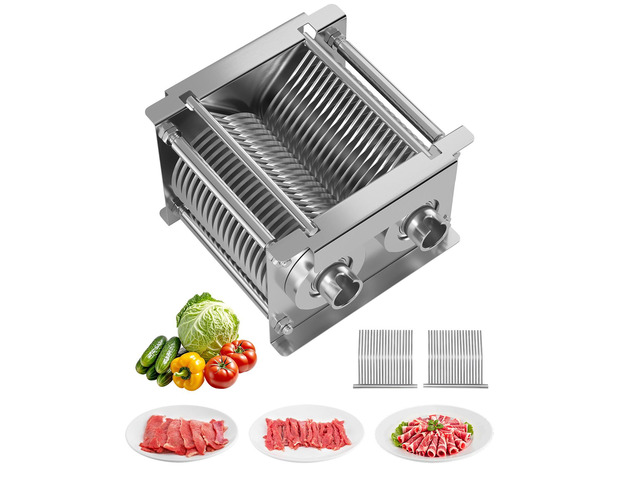 Meat Cutter Machine Blade, 5 mm Blade for Commercial Meat Cutter, One Set Blade for SJY-DQ90 Meat Cutting Machine, Stainless Steel, Cutter Slicer...