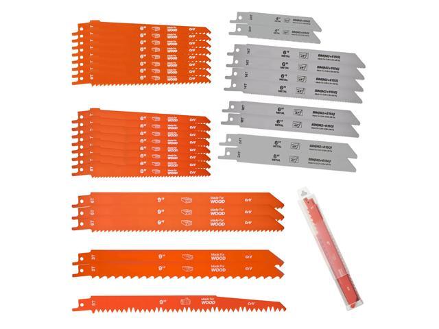 VEVOR Reciprocating Saw Blades 32-Piece Bi-Metal for Cutting Metal and Wood