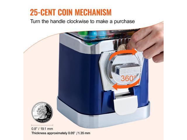 Gumball Machine for Kids, 17'H Home Candy Vending Machine, PC Gumball Dispenser, Bubble Gum Machine for Game Stores, Coin Operated Gumball Bank for...