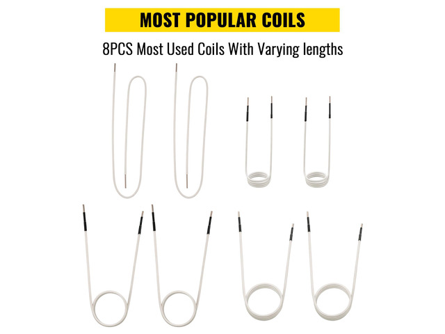 Induction Heater Inductor Coil Kits, Magnetic Mini Induction Heater Kit, Flameless Heat Accessories 8pcs, Heat Resistant Induction Heater Tool with...