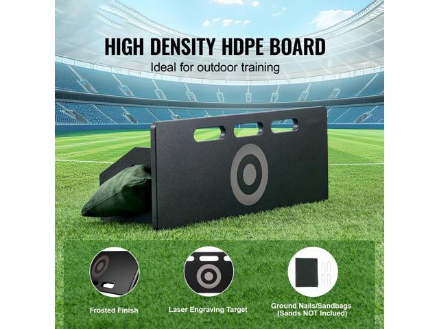 Soccer Rebounder Board, 32'X12' Portable Soccer Wall with 2 Angles Rebound, Foldable HDPE Kickback Rebound Board, Soccer Training Equipment for...