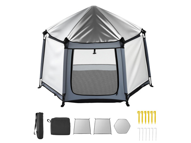 Baby Playpen, Pop Up Toddler Playpen with Canopy, Indoor & Outdoor Portable Play Yard for Babies Toddlers with UPF 50+ Sunshades & Travel Bag for...