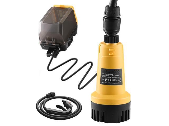 Cordless Submersible Water Transfer Pump, 528GPH, Portable Sump Pump with G3/4' Garden Hose, Compatible with Dewalt 20V MAX Battery (No Battery),...