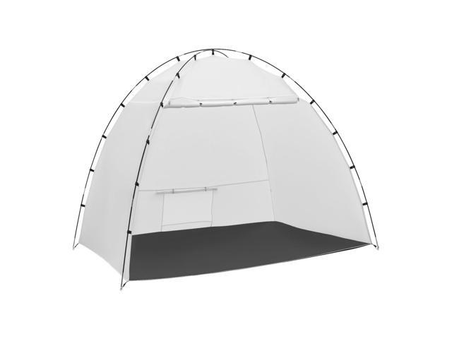 Portable Paint Booth Tent, 91.7 x 67.7 x 74.8 inch Painting Tent Station, Spray Shelter with Built-in Floor & Mesh Screen, Large Space, Oxford...
