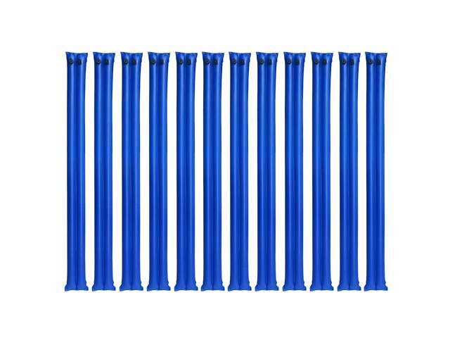 Pool Cover Water Bags, 12 Packs 10 Ft, Double Chamber Pool Cover Water Tubes, 0.4mm Thick PVC Bags Weights with Leakproof Screw Cap, for Inground...