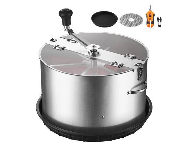 Manual Bud Leaf Trimmer, 16 in Reaper Bowl Bud Trimmer with Stainless Steel Blades, Visual Cutting, Wet & Dry Hydroponic Cutting Machine with Tray,...