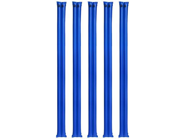 Pool Cover Water Bags, 5 Packs 10 Ft, Double Chamber Pool Cover Water Tubes, 0.4mm Thick PVC Bags Weights with Leakproof Screw Cap, for Inground...