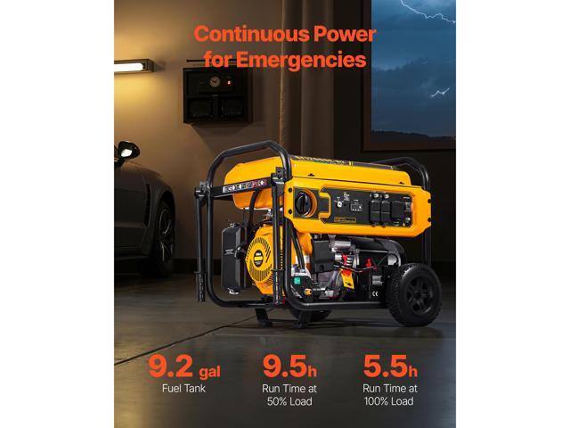 Portable Generator, Gasoline 13500W Peak Watt & LPG 12000W Peak Watt Dual Fuel Generator, Home Backup Generators with Electric Start, Gasoline &...
