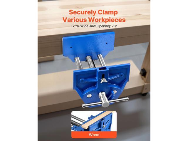 VEVOR Woodworking Vise, 7 Inch Jaw Width, Quick Release Wood Bench Vise, 8 Inch Max Jaw Opening, Heavy-duty Cast Iron Construction, Workbench Vice...