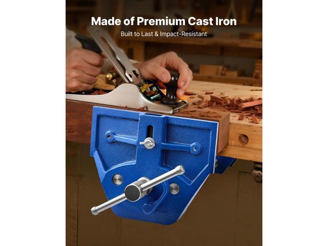 VEVOR Woodworking Vise, 7 Inch Jaw Width, Quick Release Wood Bench Vise, 8 Inch Max Jaw Opening, Heavy-duty Cast Iron Construction, Workbench Vice...