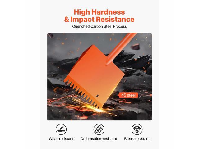 Shingle Shovel 2 Pack, D-Grip Handle Shingle Roof Ripper, High Hardness 45# Steel & Lightweight Easy Tearing Off Roofing & Nails Tool, ideal for...