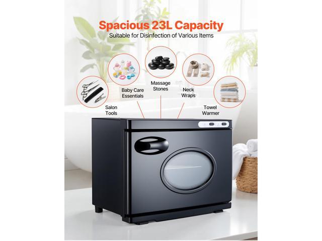 Hot Towel Warmer, 5 gal Large Towel Warmer Cabinet with See Through Window, Clip & Stainless Steel Racks, Holds up 36 Towels, All-Round Heating...