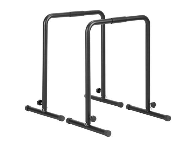 Dip Bars, 440 lbs Capacity, Heave Duty Dip Stand Station with Adjustable Height, Fitness Workout Dip Bar Station Stabilizer Parallette Push Up...
