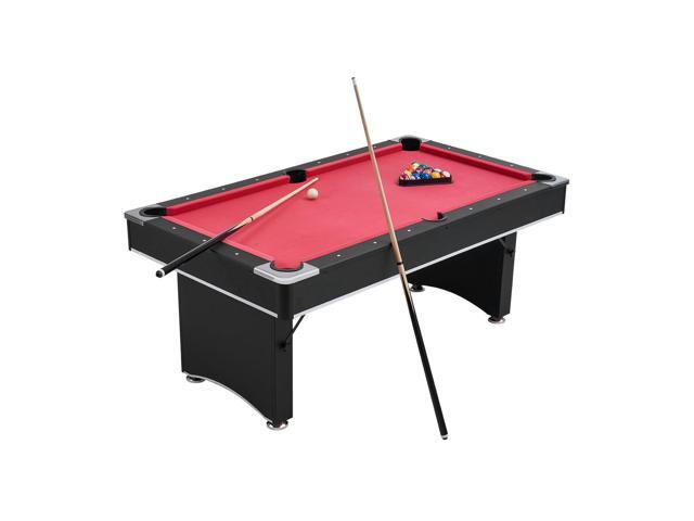 VEVOR Pool Table, 6 ft Portable Billiards Tables, Adjustable Feet Stable Game Table, Entertainment Set Includes Ball, Cue, Rack, Chalk and Brush,...