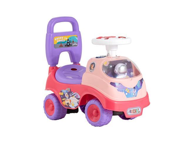Ride On Toddler Push Car, Push Car for Toddler 19 to 36 Months, Kids Ride On Toy with Horn & Music, 48.5 lbs Load Capacity, Under-seat Storage,...