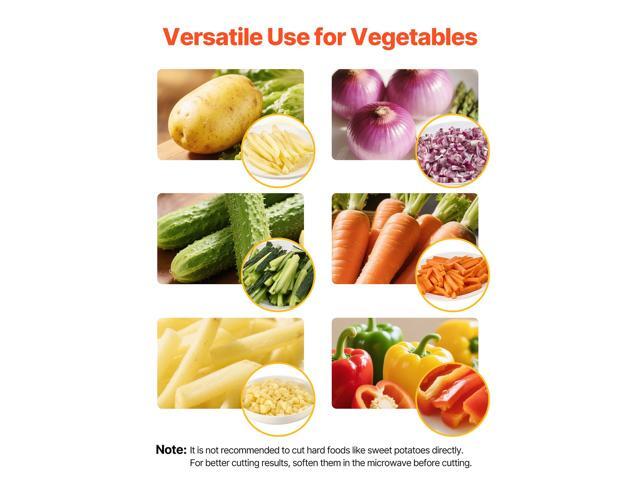 Commercial French Fry Cutter, Stainless Steel Vegetable Fruit Chopper with 3 Replacement Blades 1/2-Inch 3/8-Inch 1/4-Inch, Manual Potato Slicer...
