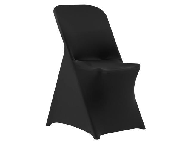 VEVOR 30 Pcs Black Chair Covers, Polyester Spandex Chair Cover, Stretch Slipcovers for Wedding Party Dining Banquet Flat-Front Chair Covers, Fits...
