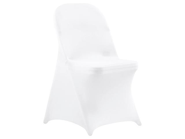 150 Pcs White Chair Covers, Polyester Spandex Chair Cover, Stretch Slipcovers for Wedding Party Dining Banquet Flat-Front Chair Covers, Fits Chair...