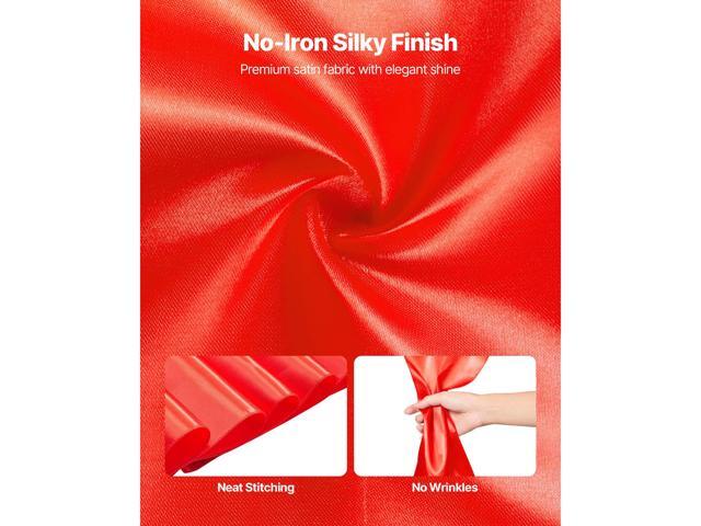 Satin Chair Sashes Bows, 50PCS Chair Ribbon Ties Back Sash, 7 x 108 inch, Red Wedding Reception Decoration, for Wedding Ceremony Baby Shower Party...