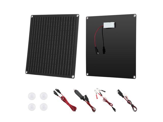 VEVOR Solar Battery Charger Maintainer 20W 12V Solar Panel Trickle Charging Kit