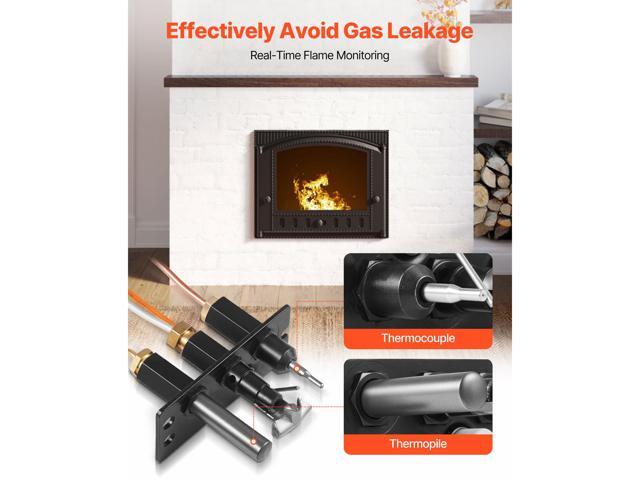 Gas Pilot Assembly, OE 485-510A,4021-736,2103-010 Fireplace Gas Pilot Assembly Kit, Natural Gas Ignition Replacement, Compatible with Quadra-Fire,...