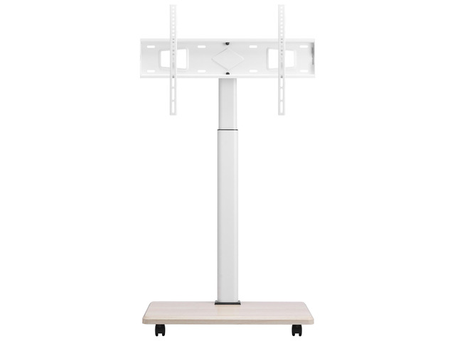 Rolling TV Stand, Mobile TV Cart for 32-70 Inch Screens, 25° Left-Right Rotation and Height Adjustable TV Mount on Wheels, Holds up to 99 lbs for...