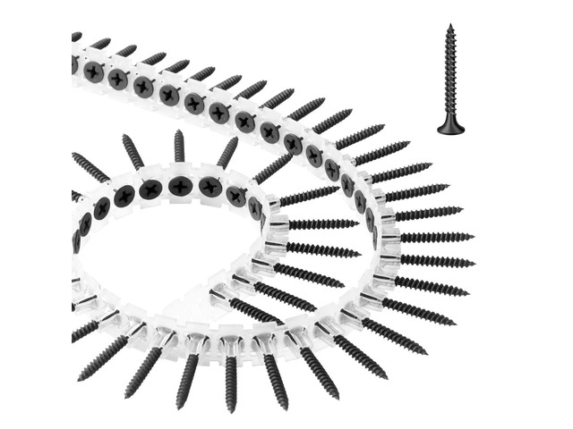 Screws, #6 x 1-1/4 inch Length Drywall to Wood Collated Screw, All Purpose High-Hardness Alloy Steel Self Drilling Drywall Screws, for Home DIY,...