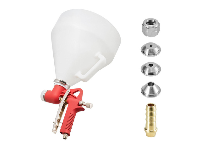 Air Texture Spray Gun, 1.45 Gallon Air Hopper Spray Gun, Professional Drywall Texture Painting Sprayer with 3 Nozzles (3.5mm, 6mm, 8mm) for...