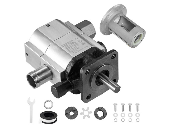 VEVOR Hydraulic Wood Log Splitter Pump Kit, 13 GPM, 2 Stage 4000 PSI Aluminum Hydraulic Gear Pump, with Coupling Installation Base 1/2'' NPT Outlet...
