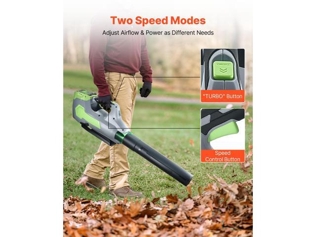 Cordless Leaf Blower, 60V Powerful Electric Leaf Blower with 5.0Ah Battery, Fast Charging & Quiet Operation, 3 Speed Control, 650 CFM/125 MPH...