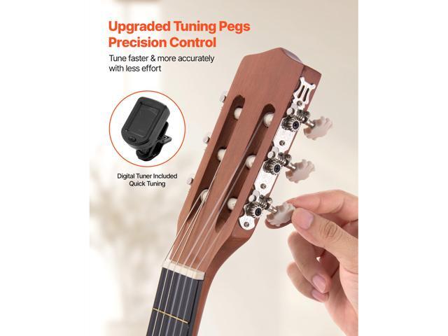 Classical Guitar, 36 Inch, Wood Classical Guitar Starter Kit for Beginners, with Nylon Strings, Gig Bag, Strap, Tuner, Extra Strings, Picks, Capo,...