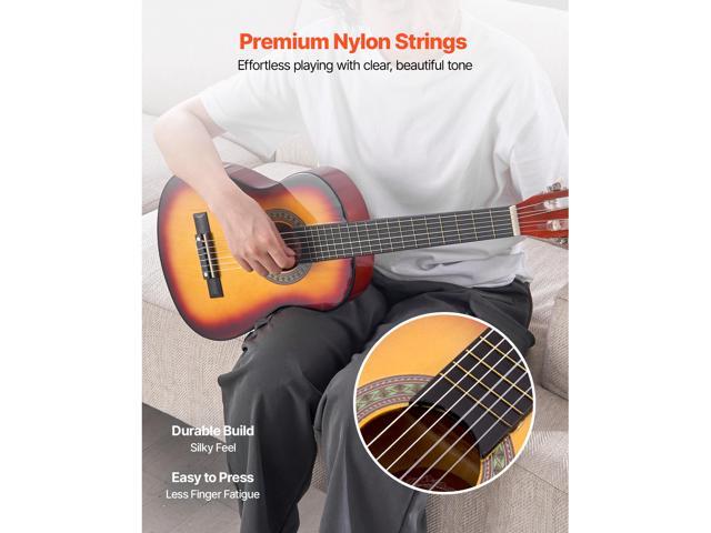 Classical Guitar, 30 Inch, Wood Classical Guitar Starter Kit for Beginners, with Nylon Strings, Gig Bag, Strap, Tuner, Extra Strings, Pick, Capo,...