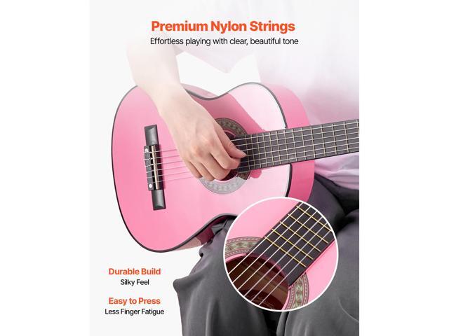 Classical Guitar, 30 Inch, Wood Classical Guitar Starter Kit for Beginners, with Nylon Strings, Gig Bag, Strap, Tuner, Extra Strings, Picks, Capo,...