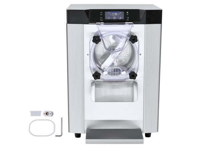 Commercial Ice Cream Machine, 12 L/H Yield, 1713W Single Flavor Countertop Hard Serve Ice Cream Maker, 4.5L Stainless Steel Cylinder, LED Panel...